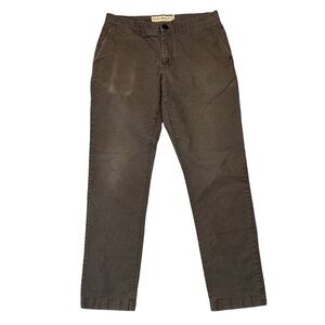 The Normal Brand mens 34x34 regular straight fit brown flat front chino pants
